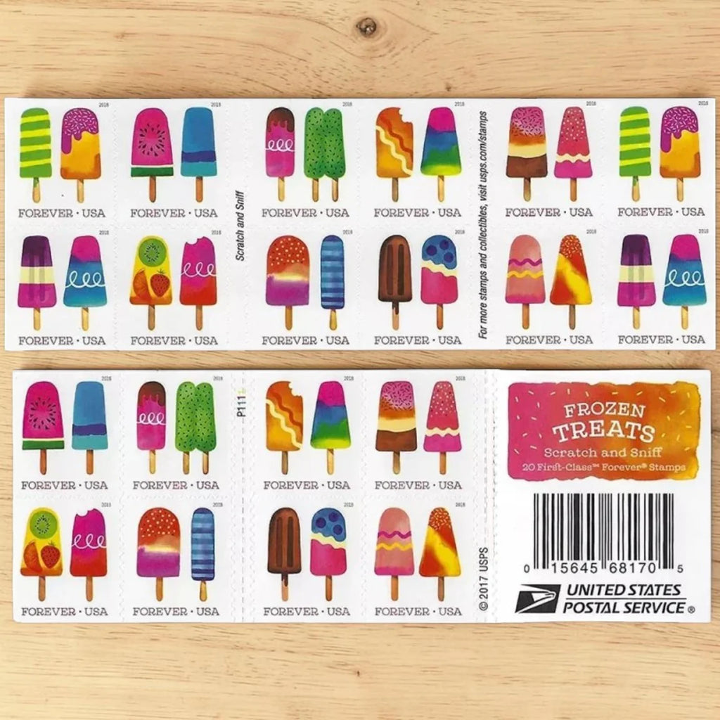 2018 Frozen Treats Forever Postage Stamps Booklet First-Class Postage
