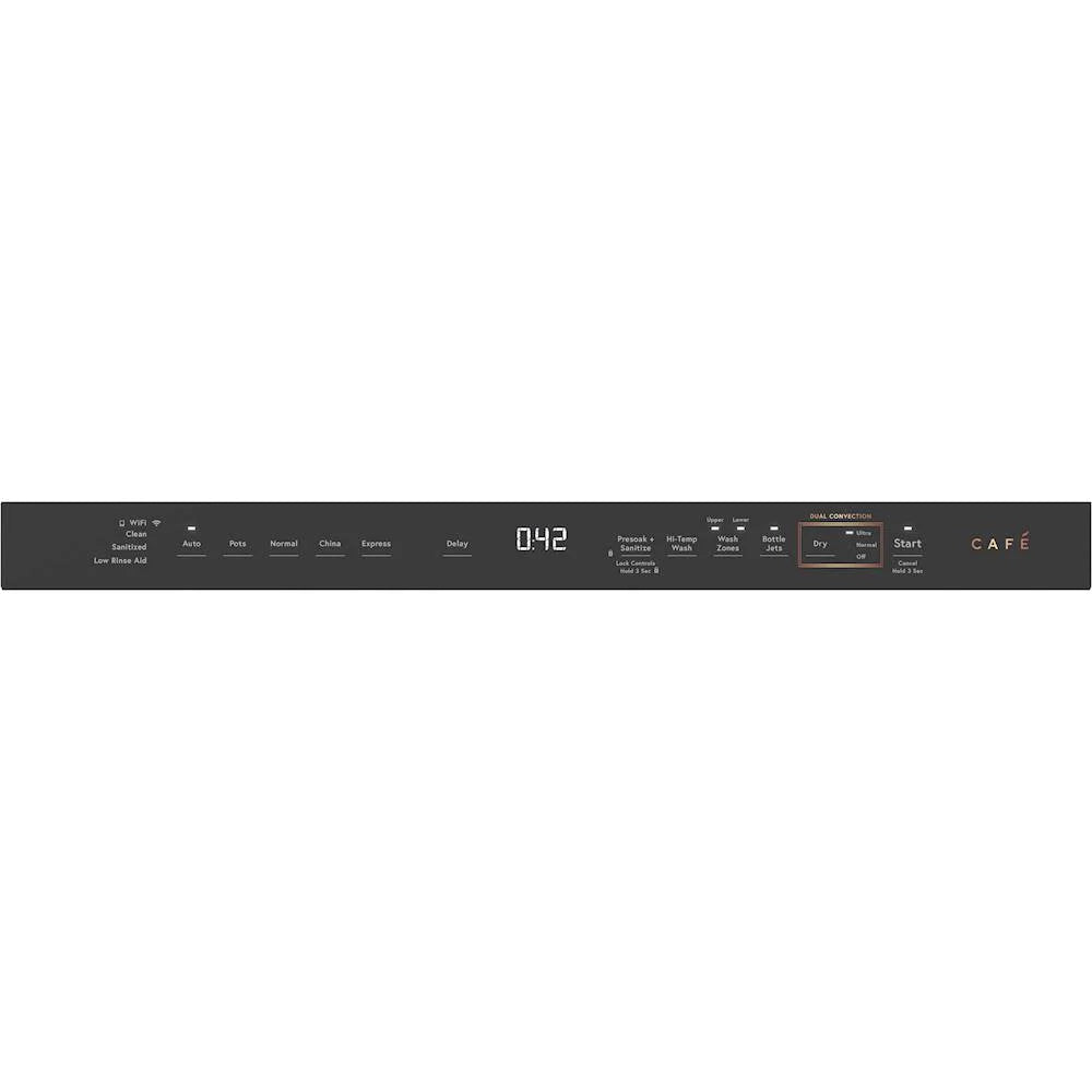 Café - Top Control Built-In Dishwasher with Stainless Steel Tub, 3rd Rack, 39dBA - Stainless steel