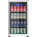 Honeywell Beverage Refrigerator and Cooler, 115 Can Mini Fridge with Glass Door for Soda Beer or Wine for Office or Bar with Adjustable Removable Shelving