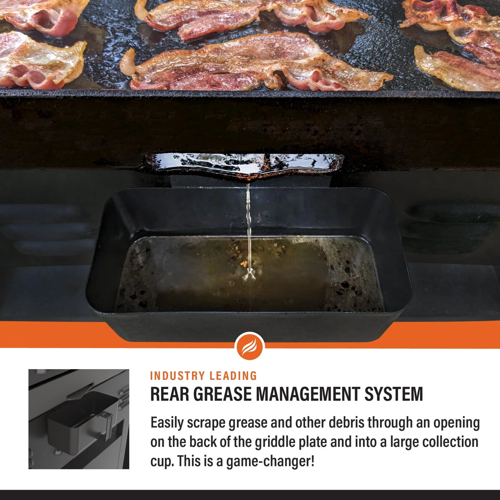 4 - Burner 36" Griddle Cooking Station with Side Shelves