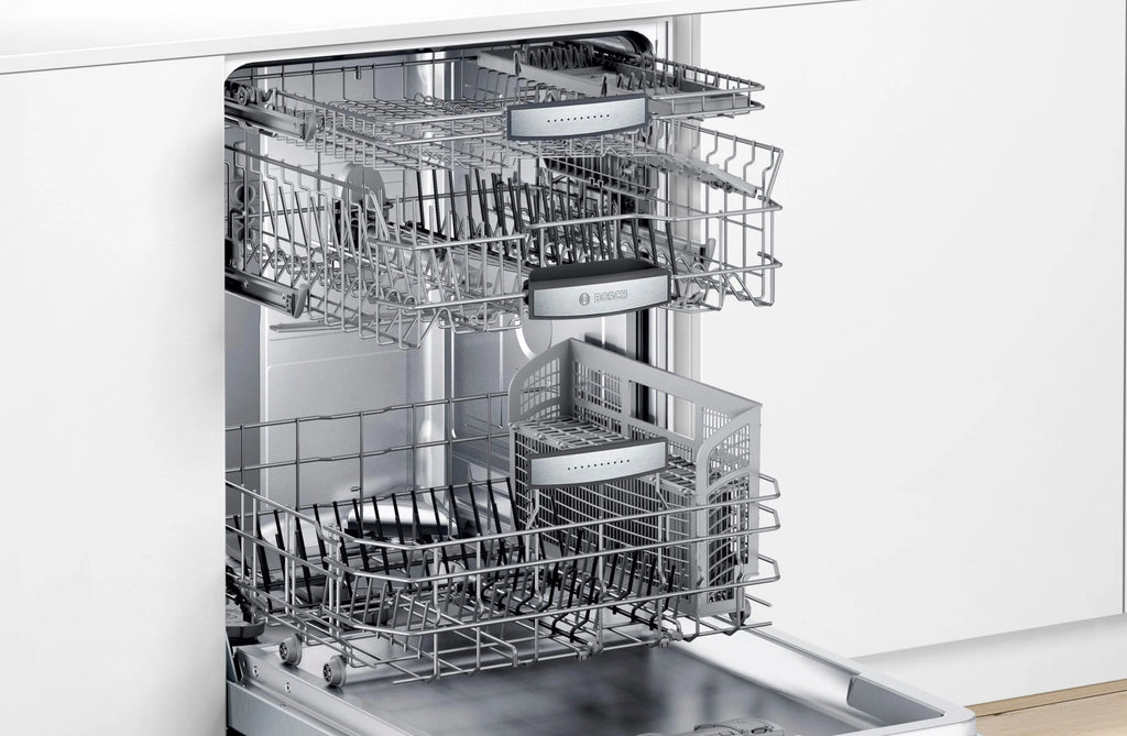 Bosch - 800 Series 24" Top Control Built-In Dishwasher with CrystalDry, Stainless Steel Tub, 3rd Rack, 40 dBa - Stainless steel