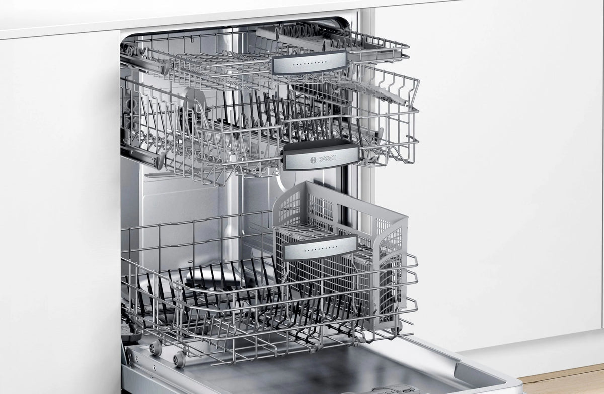 Bosch - 800 Series 24" Top Control Built-In Dishwasher with CrystalDry, Stainless Steel Tub, 3rd Rack, 40 dBa - Stainless steel