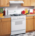 GE - 30" Recirculating Range Hood - White