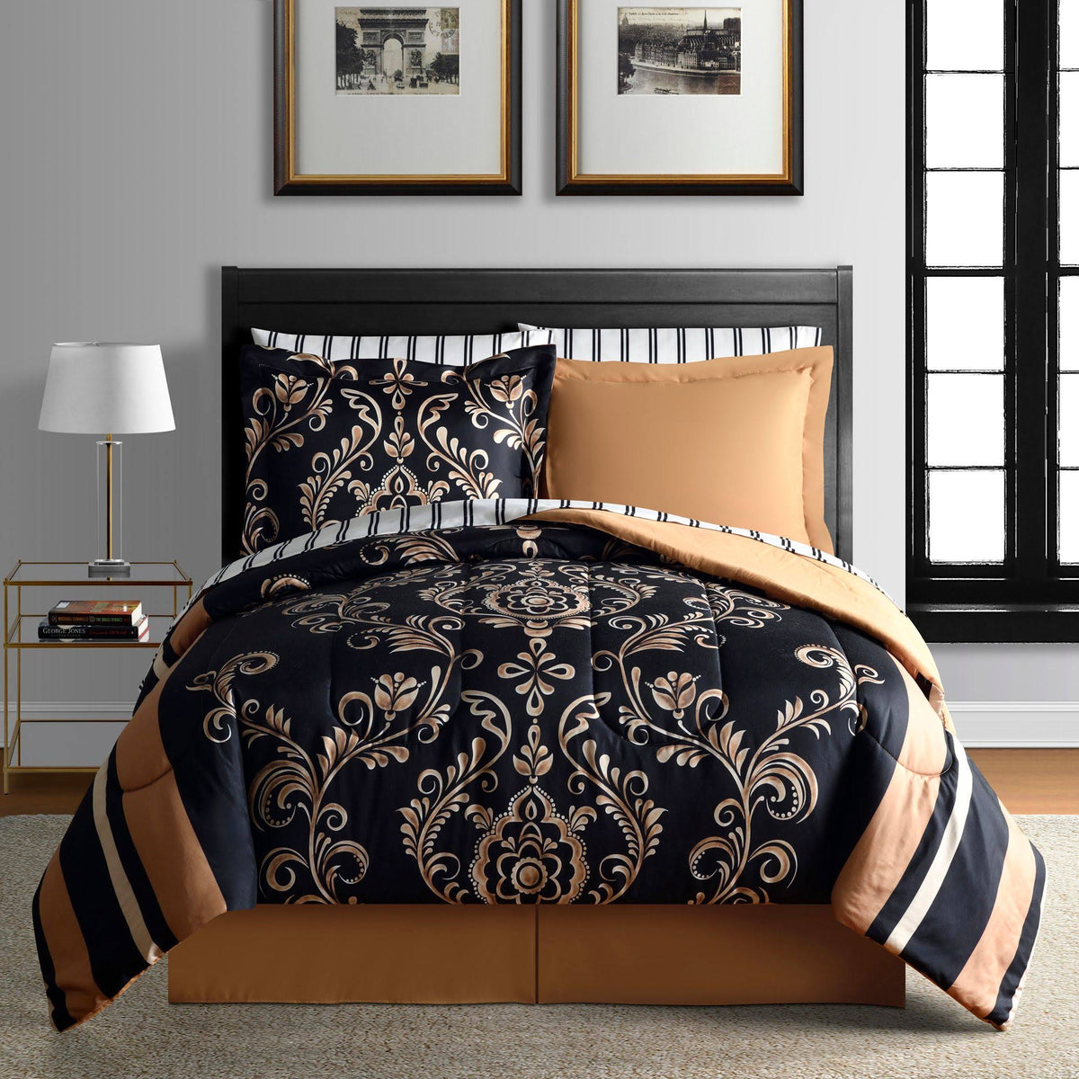 Lanwood Home Comforter Set - in Gold California King