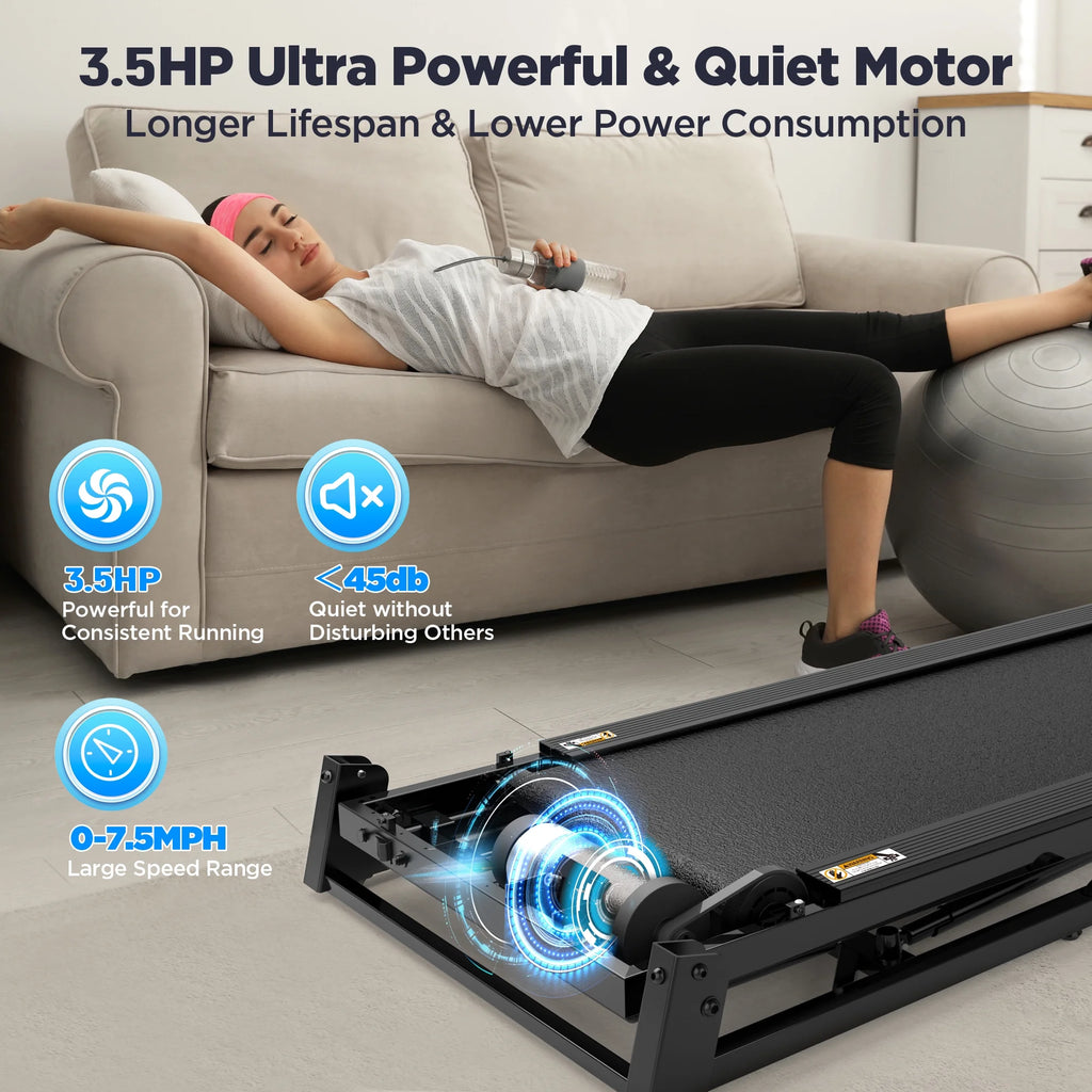 Folding Treadmill W/ Incline, 3.5HP Treadmill for Home W/330 lb Capacity, 71 Programs