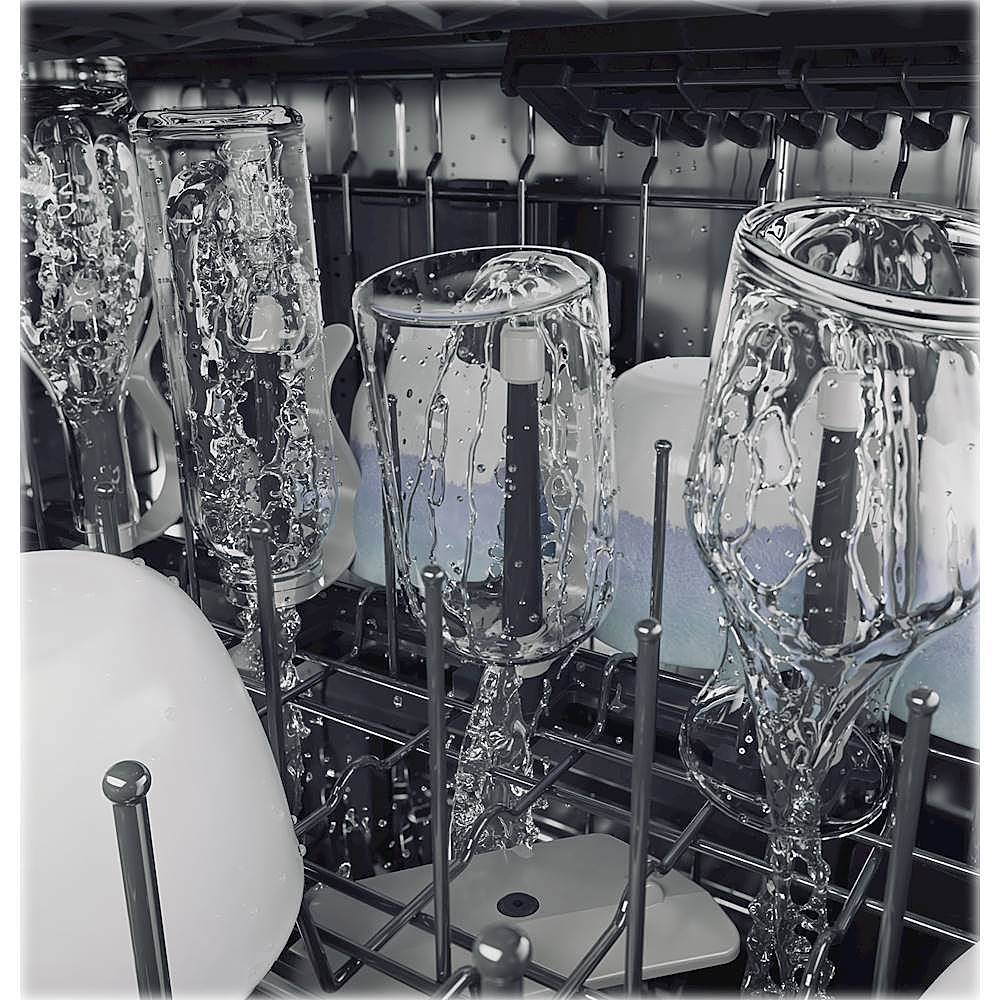 Café - 24" Top Control Tall Tub Built-In Dishwasher with Stainless Steel Tub - Matte white