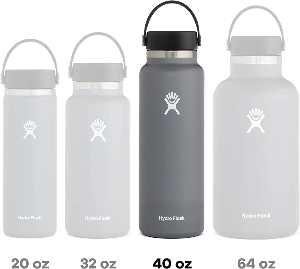 Hydro Flask 40oz Wide Mouth Bottle (White)