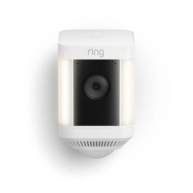 Spotlight Cam Plus Outdoor Smart Security Camera, White (2-pack) – Battery Powered