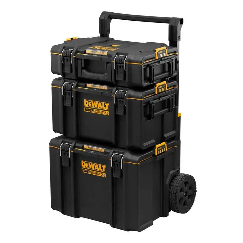 DEWALT TOUGHSYSTEM 2.0 24-Inch Tower Tool Box System  3-Piece Modular Rolling Storage Solution (DWST60437)