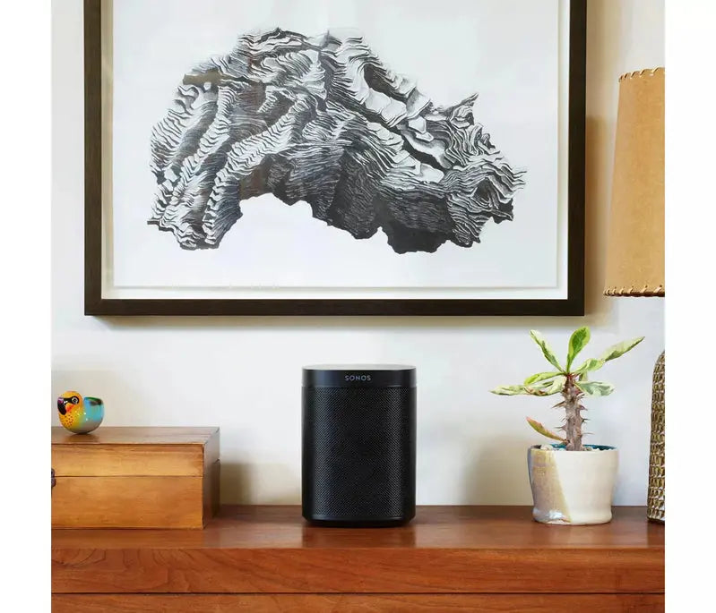 Sonos One (Gen 2) Smart Speaker — Voice-Controlled, Alexa & Google Assistant Built-In, Black or White
