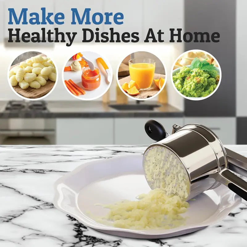 Stainless Steel Potato Masher – Ergonomic Tool for Mashed Potatoes