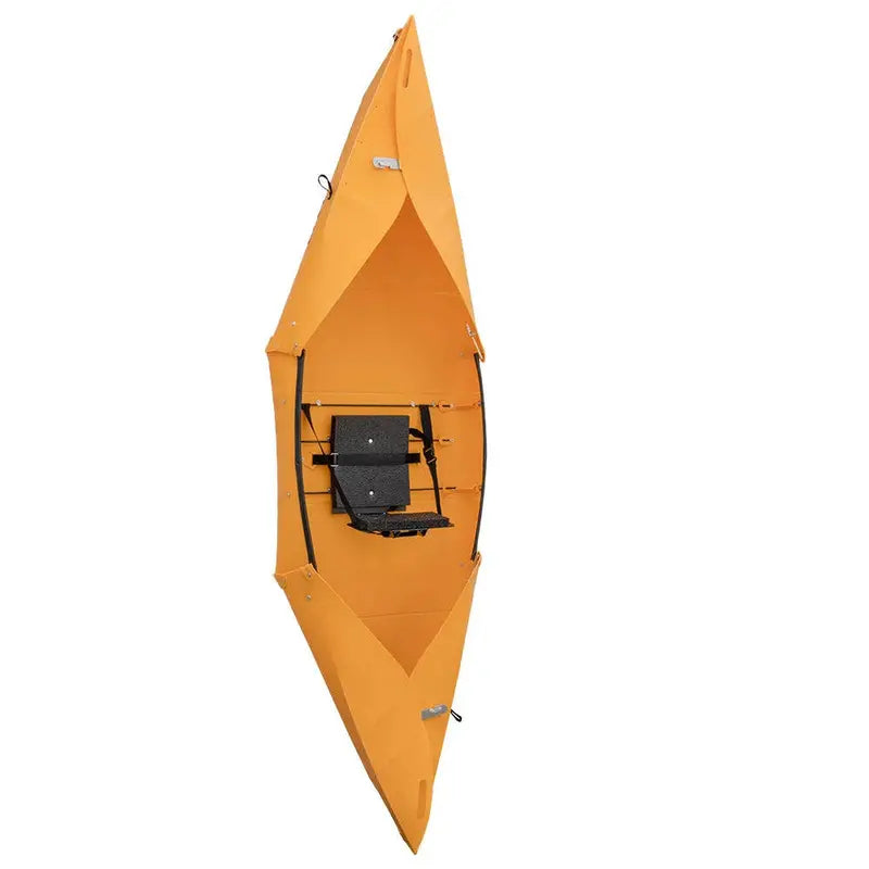 TUCKTEC 10-Foot Pro Folding Kayak – Dark Yellow, Ultra-Portable Design