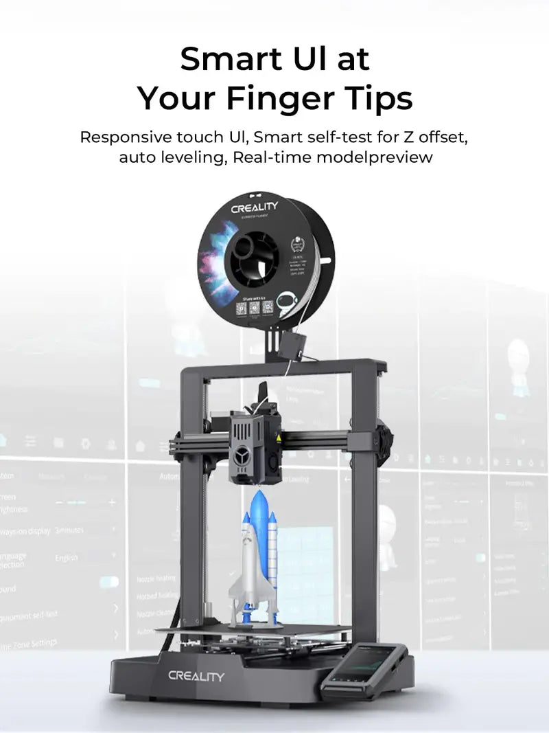 Creality Ender-3 V3 KE High-Speed 3D Printer  500 mm/s Printing, Silent Operation, Auto-Leveling