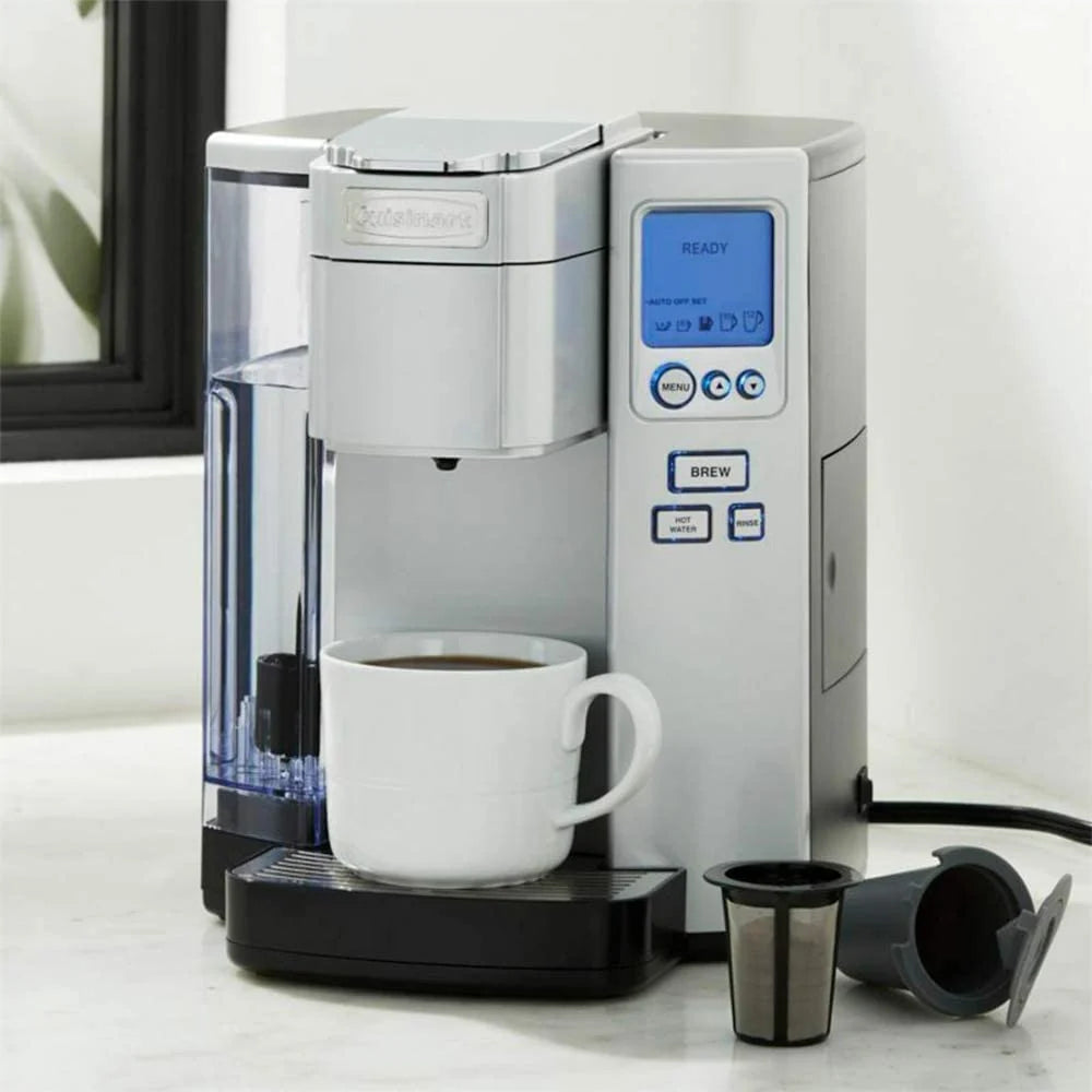 Cuisinart SS-10P1 Coffee Maker Single Serve 72-Ounce Reservoir Coffee Machine . Programmable Brewing and Hot Water Dispenser . Stainless Steel