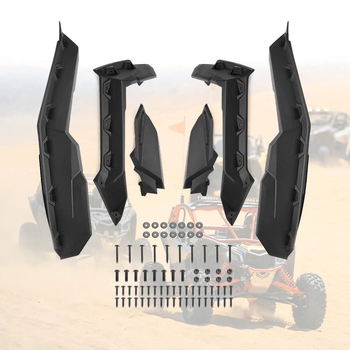 KEMIMOTO X3 Front and Rear Side Fenders