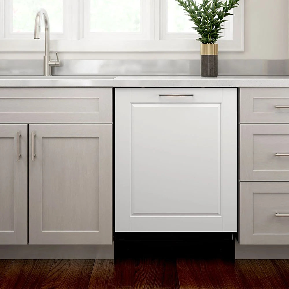 Bosch - 800 Series 24" Top Control Built-In Dishwasher with CrystalDry, Stainless Steel Tub, 3rd Rack, 42 dBa - Custom Panel Ready