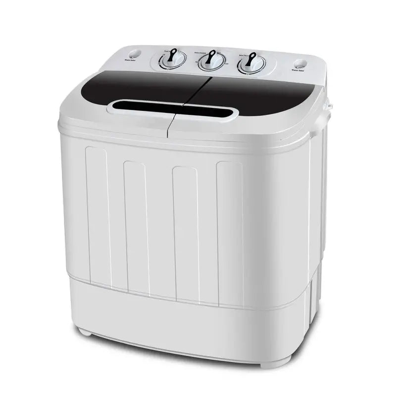 Super Deal Portable Twin-Tub Washing Machine – 13-Lb Capacity with Wash & Spin Cycles