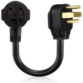 F boeemi 4 Prong New Electric Dryer Plug Male to 3-Prong Old Dryer Receptacle Female Connector Adapter, NEMA 14-30P to 10-30R 4-Pr
