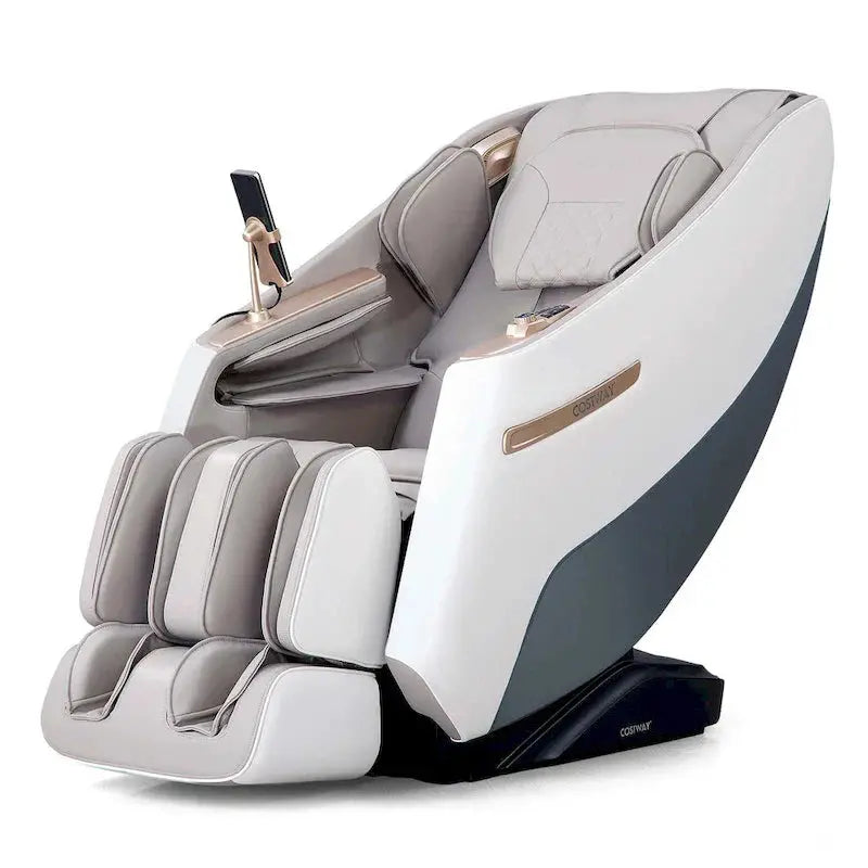 Costway SL-Track Zero Gravity Massage Chair  Full-Body Roller Therapy with Lumbar Heat and Waist Support