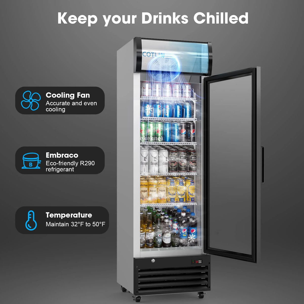 COTLIN Commercial Merchandiser Refrigerator Lighting
