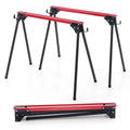 Two-Piece Folding Sawhorse Set for DIY Projects, Carpentry & On-Site Support