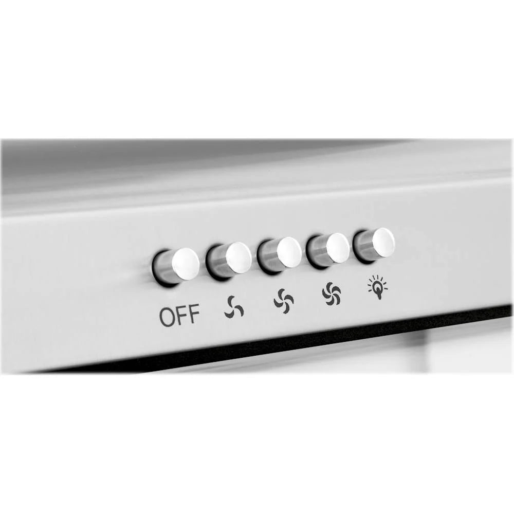 GE Profile - 24" Convertible Range Hood - Silver
