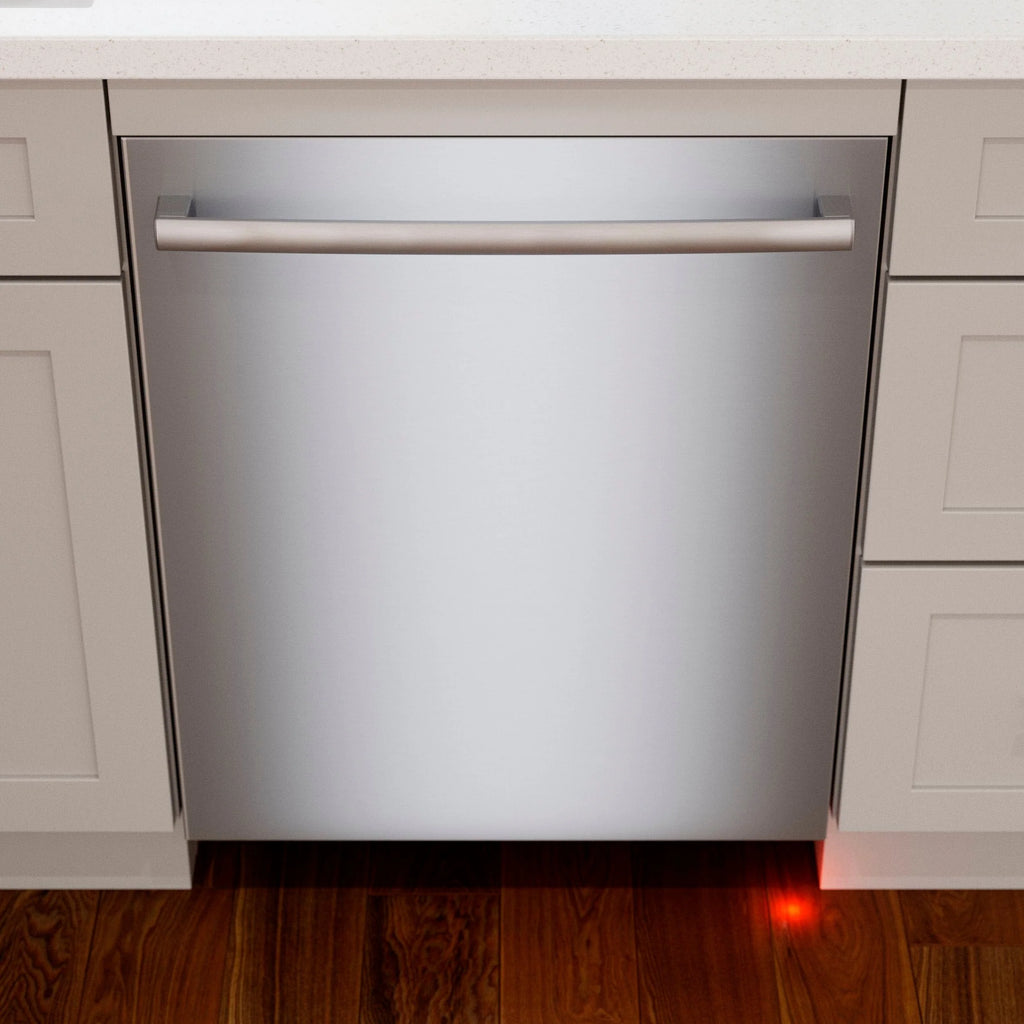 Bosch - 800 Series 24" Top Control Smart Built-In Dishwasher with 3rd Rack and 42 dBA - Silver