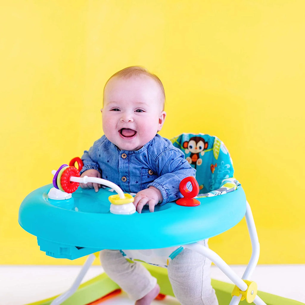 Bright Starts Giggling Safari Walker with Easy Fold Frame for Storage . Ages 6 Months 💝 Last Day For Clearance