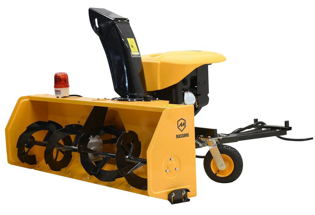 Massimo 60" Snow Blower 2 - Stage - 13HP 420cc Gas Powered UTV/ATV Attachment for Heavy Duty Snow Removal