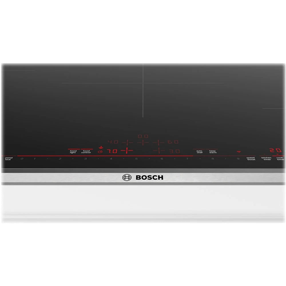 Bosch - 800 Series 36" Built-In Electric Induction Cooktop with 5 elements and Wifi - Black