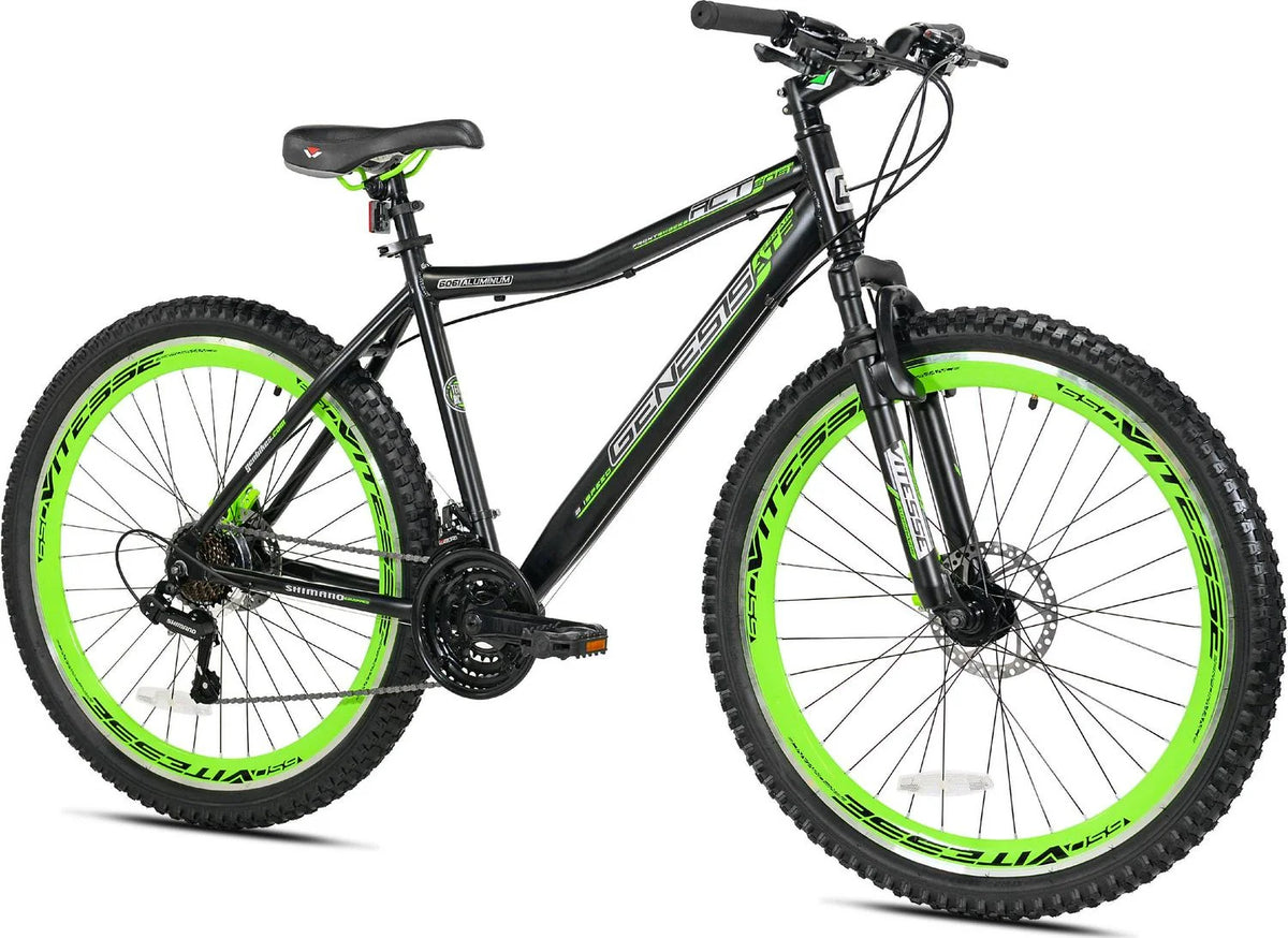 Genesis 27.5 RCT Mens Mountain Bike . Black/Green