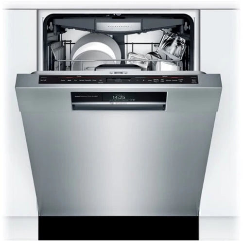 Bosch - 800 Series 24" Top Control Built-In Dishwasher with CrystalDry, Stainless Steel Tub, 3rd Rack, 42 dBa - Stainless steel