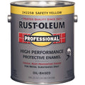 Alkyd Enamel Paint,safety Yellow,Gloss,1 gal. Rust-Oleum 242258