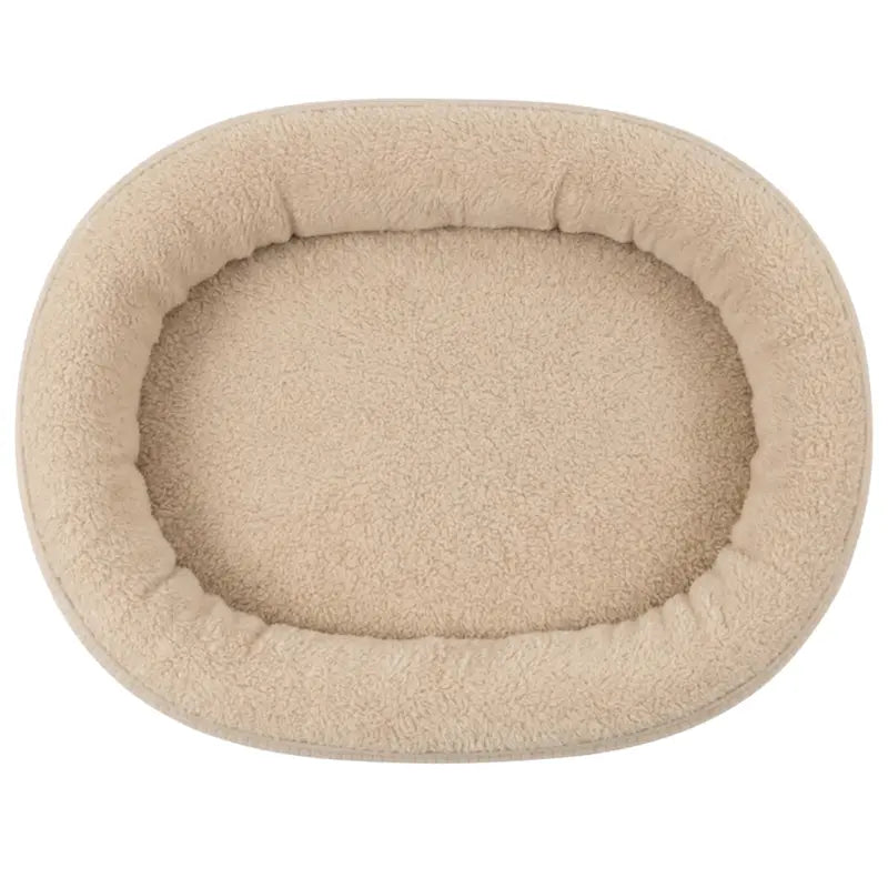 Structured Pet Bed with Elevated Bolsters and Fully Zippered, Washable Cover
