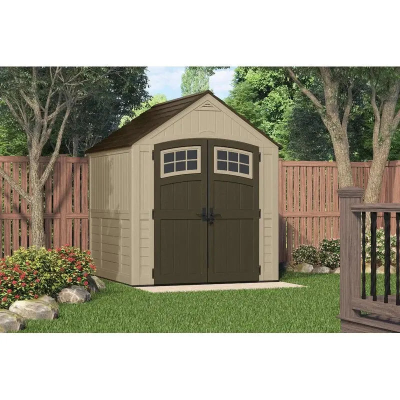 Sutton Resin Storage Shed – 7.5 ft x 7 ft Outdoor Utility Building