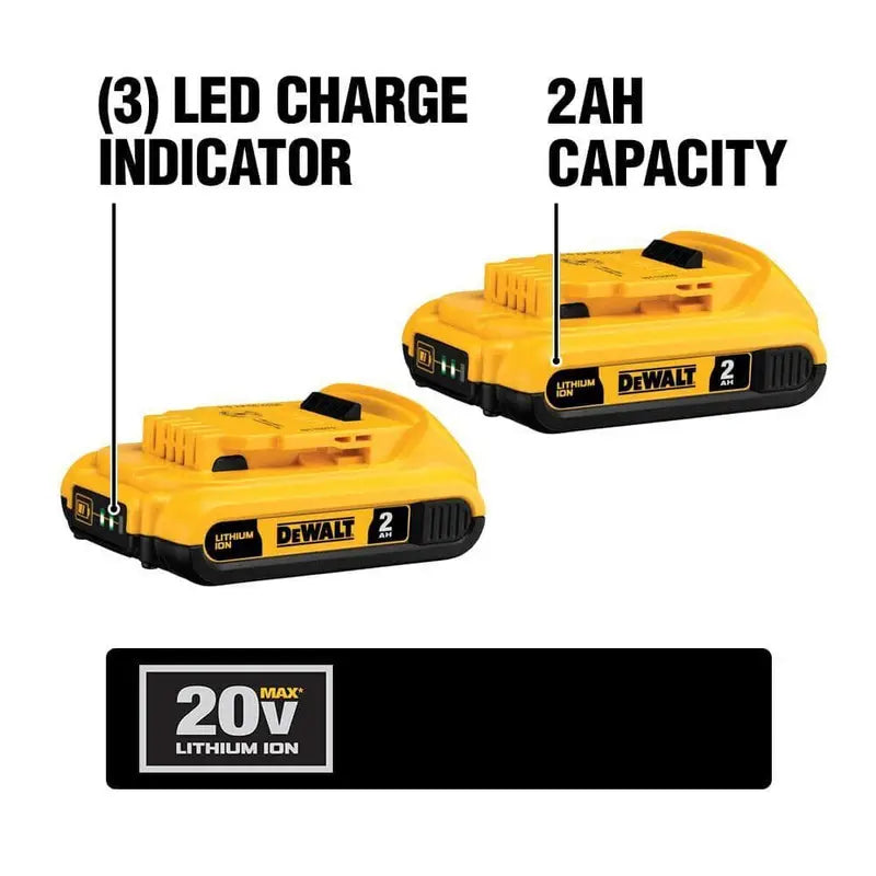 DEWALT 20V MAX 10-Tool Combo Kit DCK1020D2 with Batteries & Charger