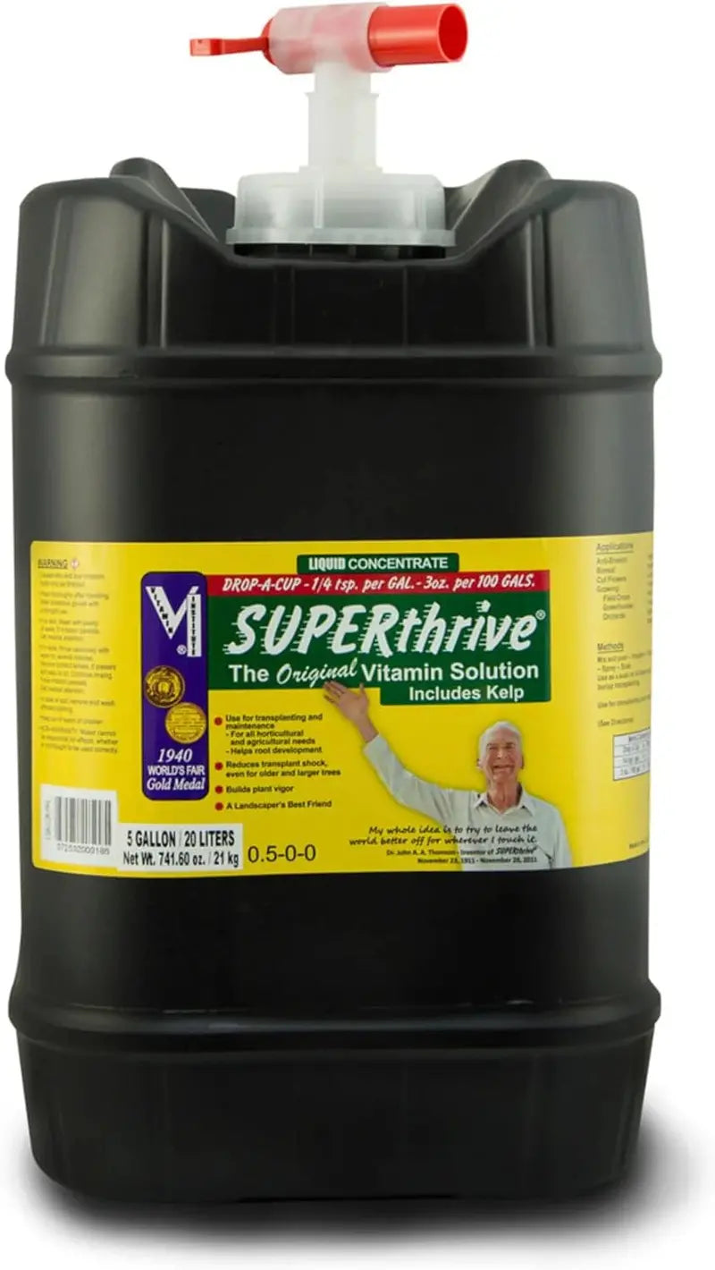 SUPERthrive VI30182 Plant Growth Enhancer – 5-Gallon Concentrated Vitamin Solution