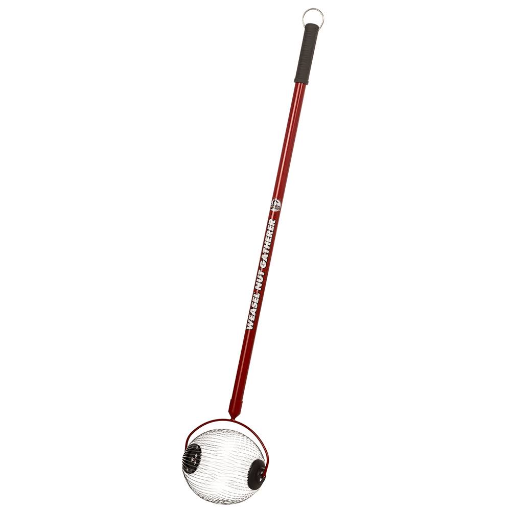 Garden Weasel 95306 Large Nut Gatherer, 1.5 gal, Tempered Steel, Red