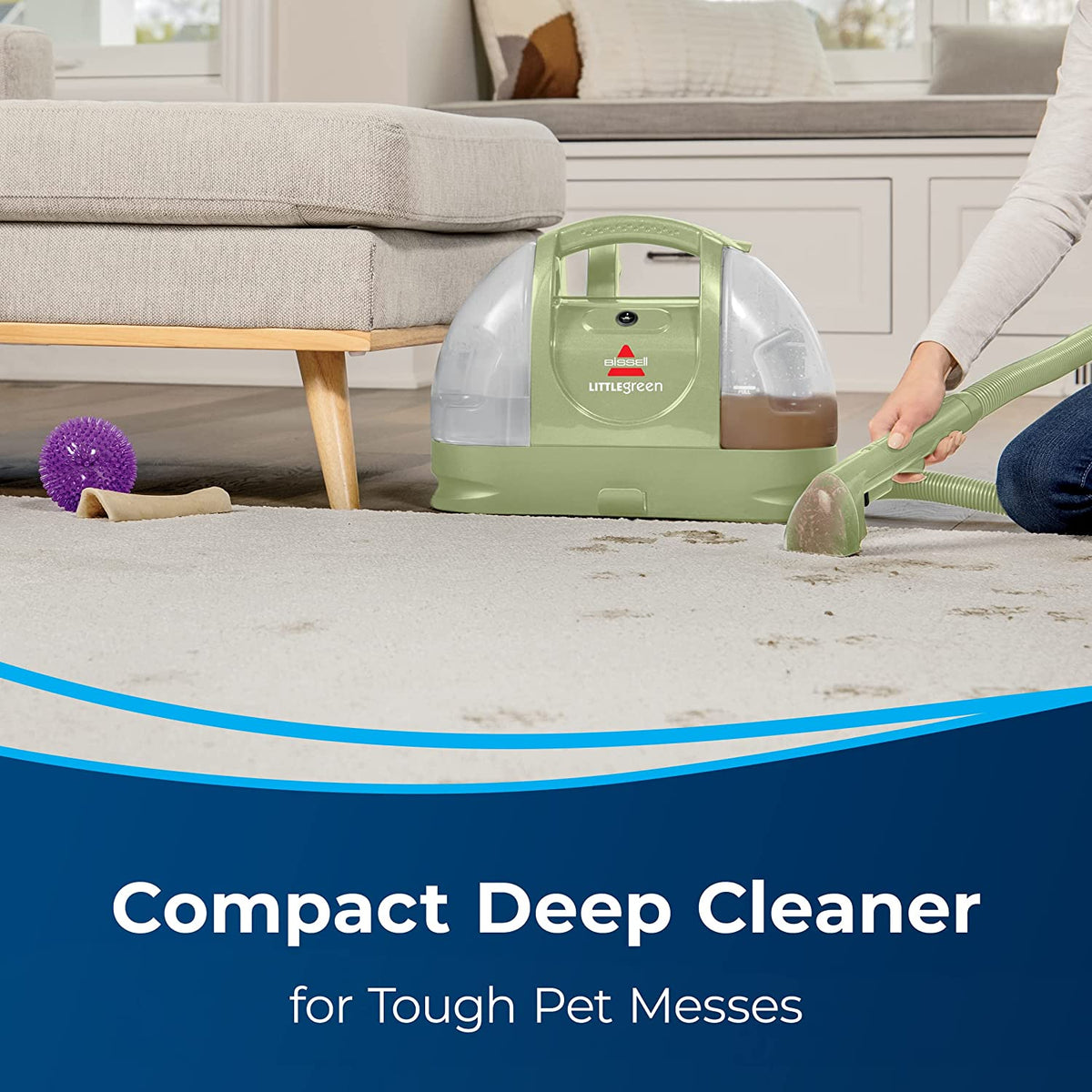 BISSELL Little Green Multi-Purpose Portable Carpet and Upholstery Cleaner . 1400B