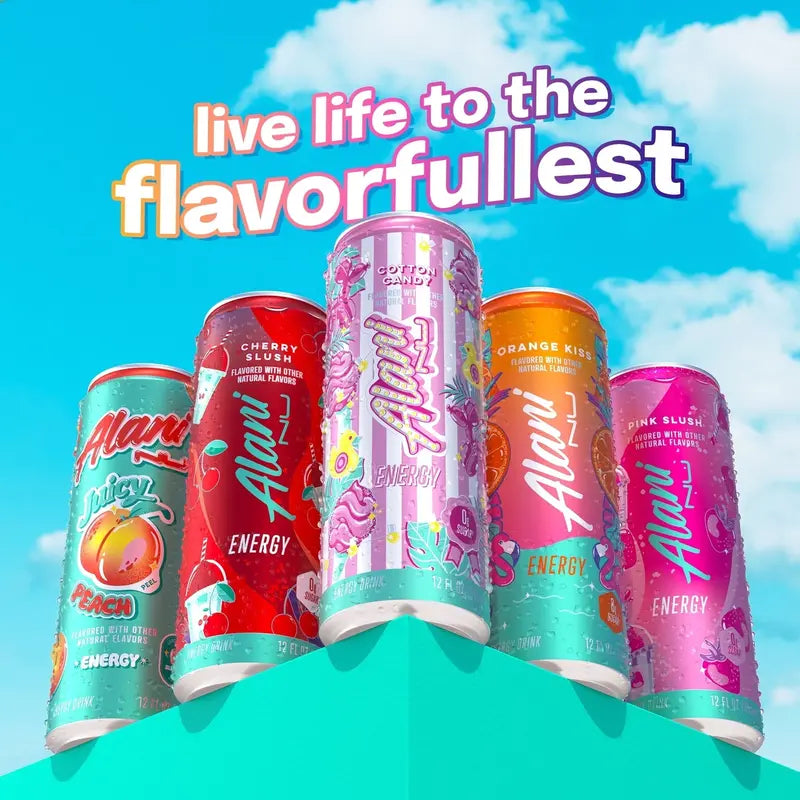 Cotton Candy Energy Drink  Sweet & Vibrant, 12-Fl-Oz Cans, 24-Count
