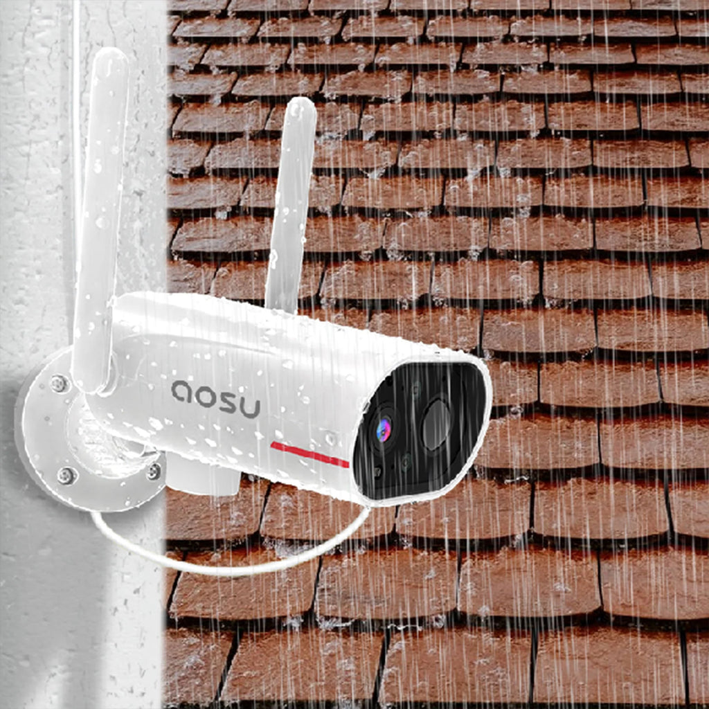 DEKCO WiFi Rotating Outdoor Solar Powered Home Security Camera with Night Vision