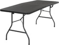 CoscoProducts Deluxe 6 foot x 30 inch Fold-in-Half Blow Molded Folding Table
