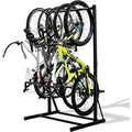 StoreYourBoard Teal Freestanding Triangle Bike Rack – Holds Up to 5 Bikes with Space-Saving Vertical Design