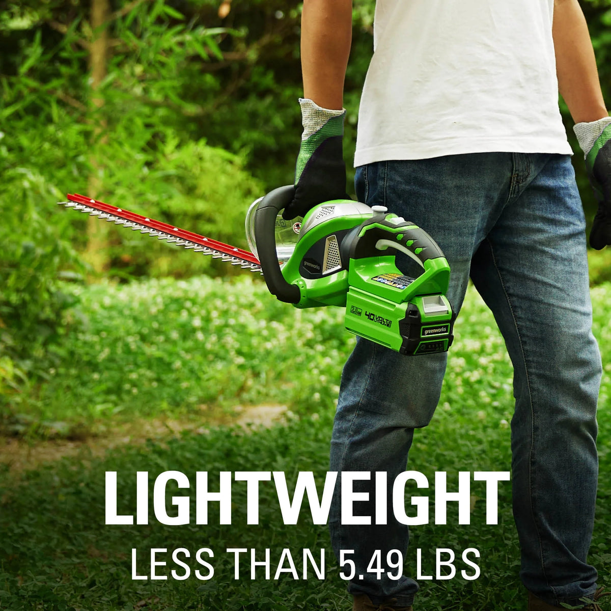 Greenworks 40V 24" Hedge Trimmer with (1) 2Ah Battery and Charger 22262VT