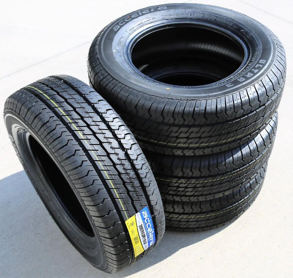 Pair of 2 (TWO) Accelera Ultra 3 235/65R16 Load D (8 Ply) Commercial Tires