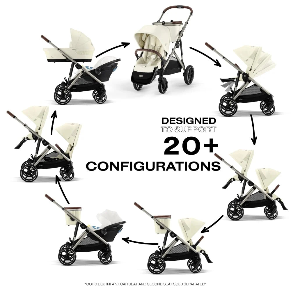 Cybex Stroller Configurations Ergonomic Near Flat