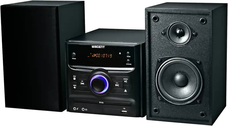 Compact Bluetooth Stereo System  CD Player, Wireless Streaming, FM Radio, USB/MP3/Aux Input & 30W Output Micro Sound Solution