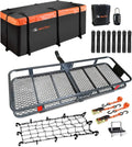 Universal Roof Rack Basket – 51 x 36 x 5 Inches with Waterproof Storage Bag