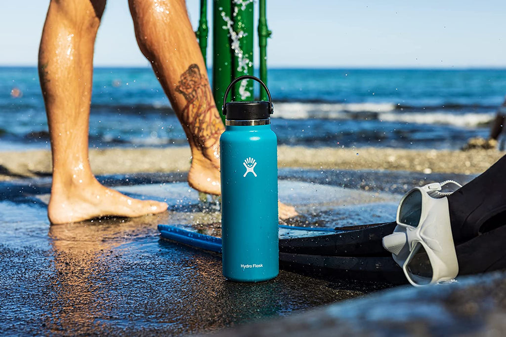 Hydro Flask 40oz Wide Mouth Bottle (White)