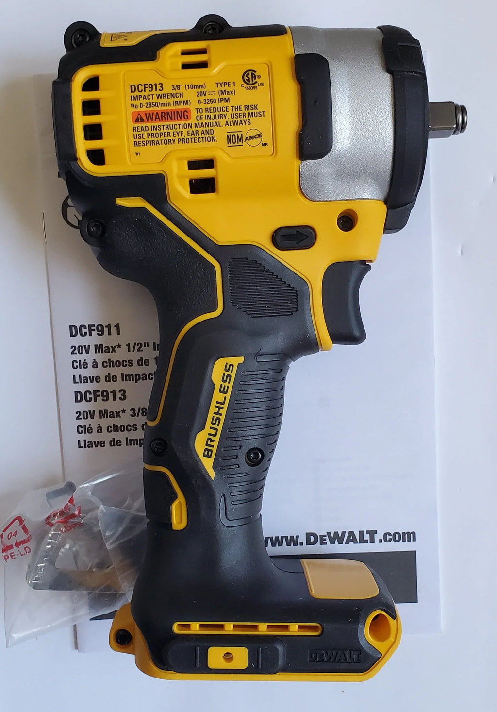 DeWalt 20V MAX 3/8" IMPACT WRENCH BARE TOOL